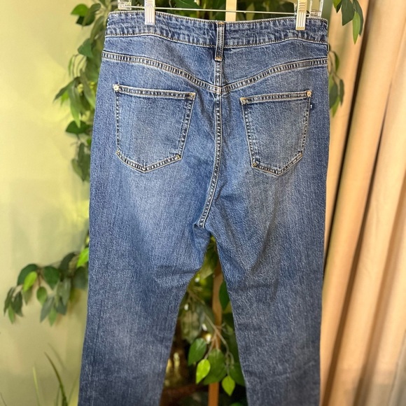 ANTHROPOLOGIE PIlcro The Vintage Straight Distressed Jeans Size 32 - Picture 11 of 13